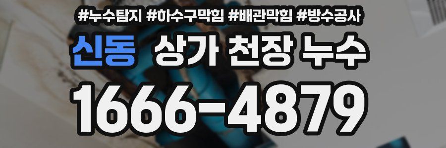 신동 상가 천장 누수