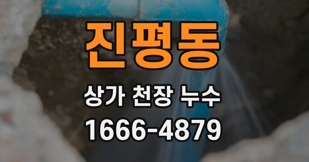 진평동 상가 천장 누수
