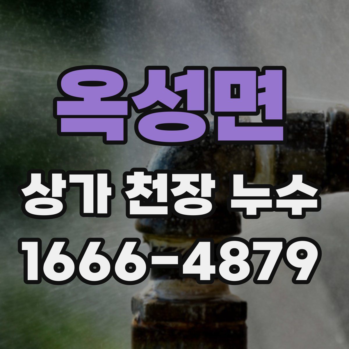 옥성면 상가 천장 누수