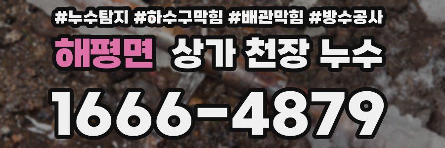 해평면 상가 천장 누수