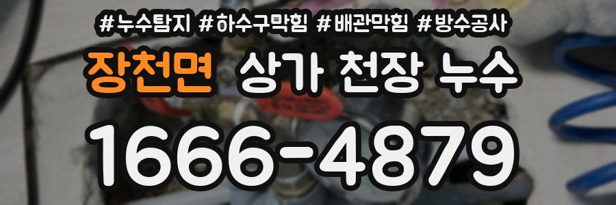 장천면 상가 천장 누수