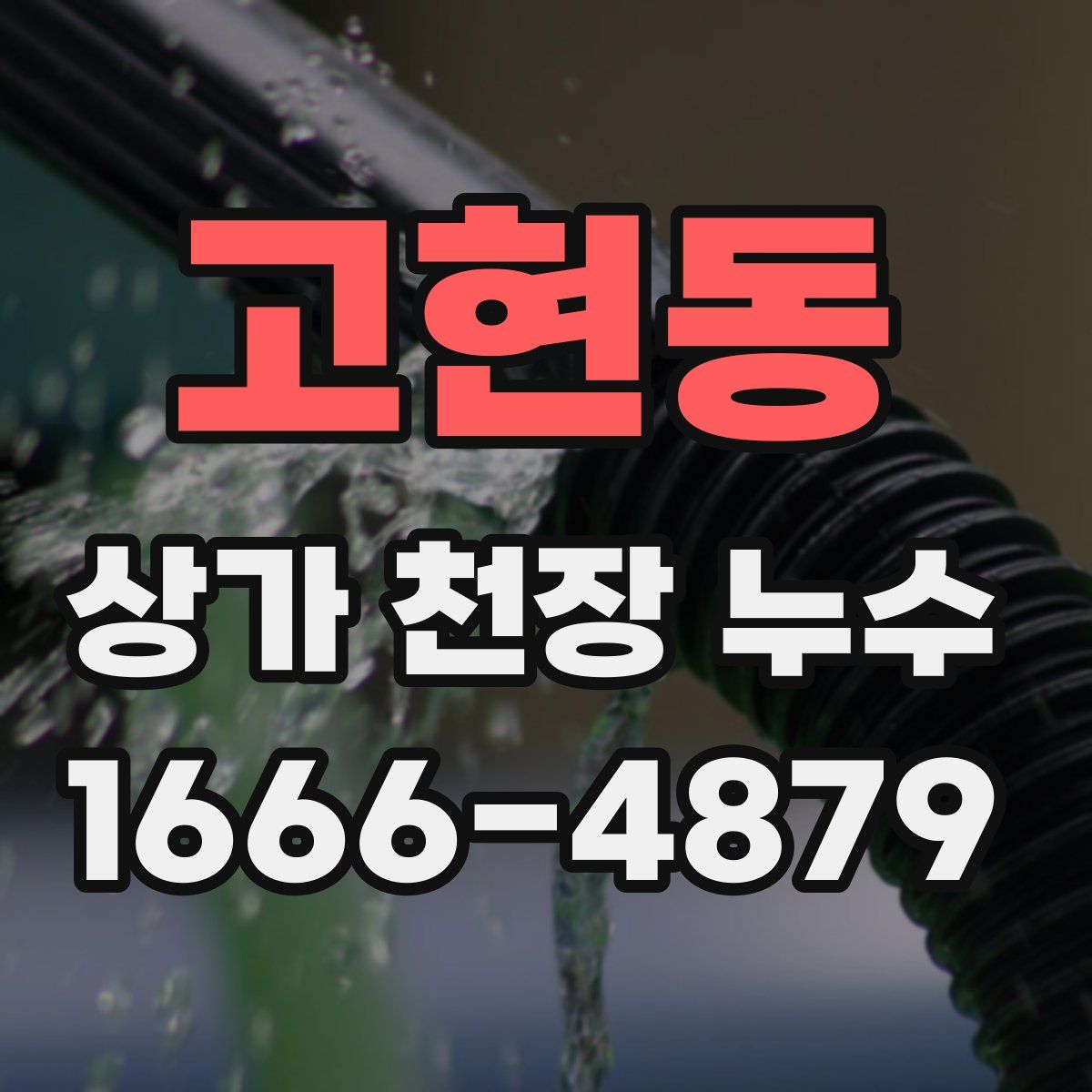 고현동 상가 천장 누수