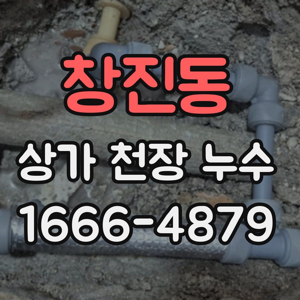창진동 상가 천장 누수
