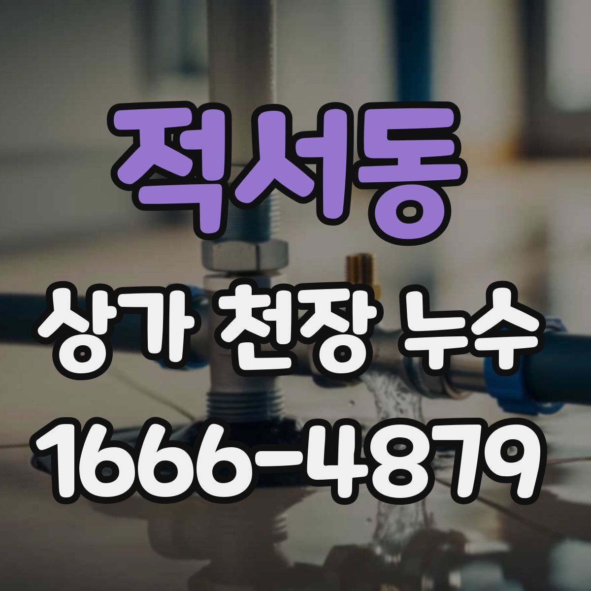 적서동 상가 천장 누수