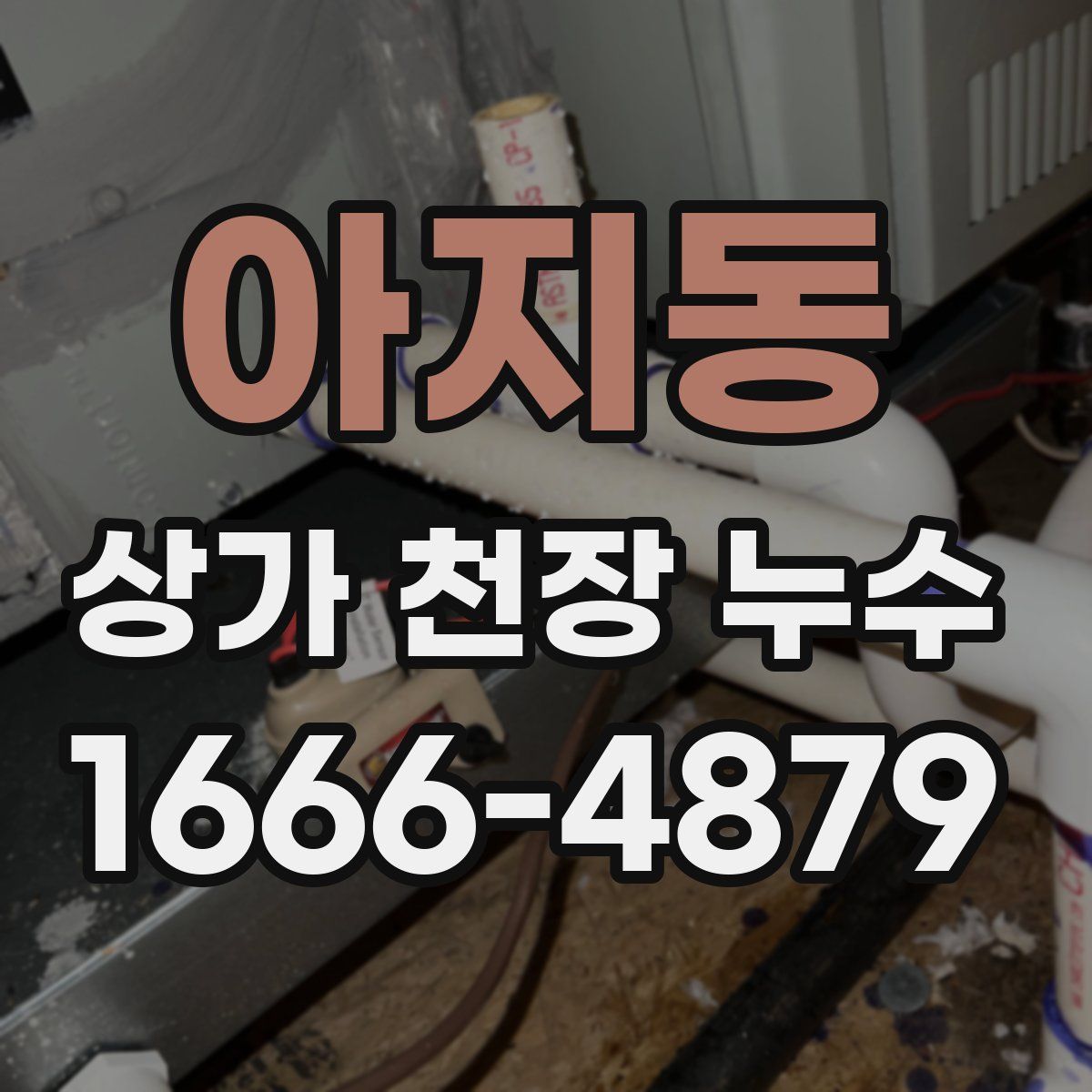 아지동 상가 천장 누수