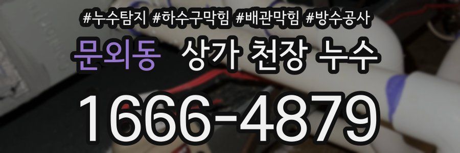 문외동 상가 천장 누수