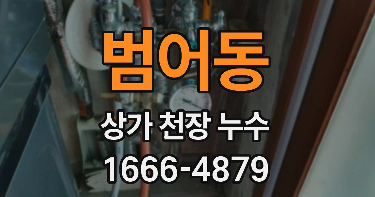 범어동 상가 천장 누수