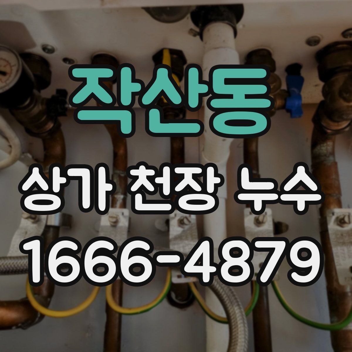 작산동 상가 천장 누수