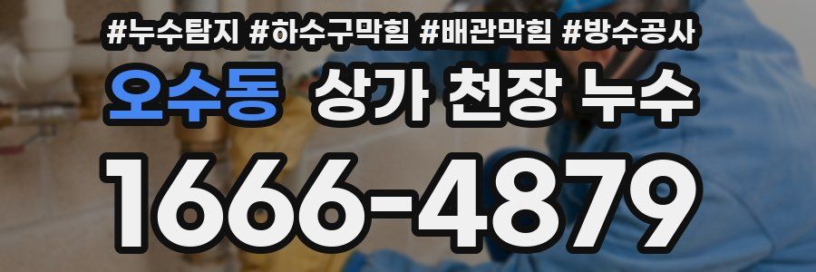 오수동 상가 천장 누수