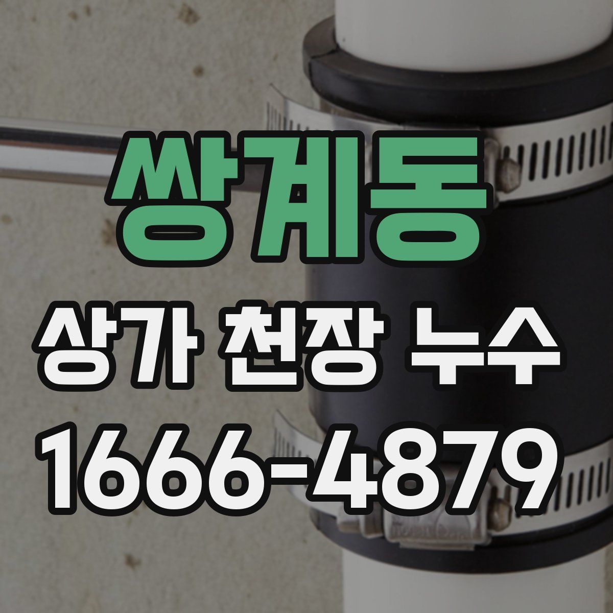 쌍계동 상가 천장 누수
