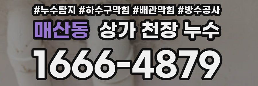 매산동 상가 천장 누수