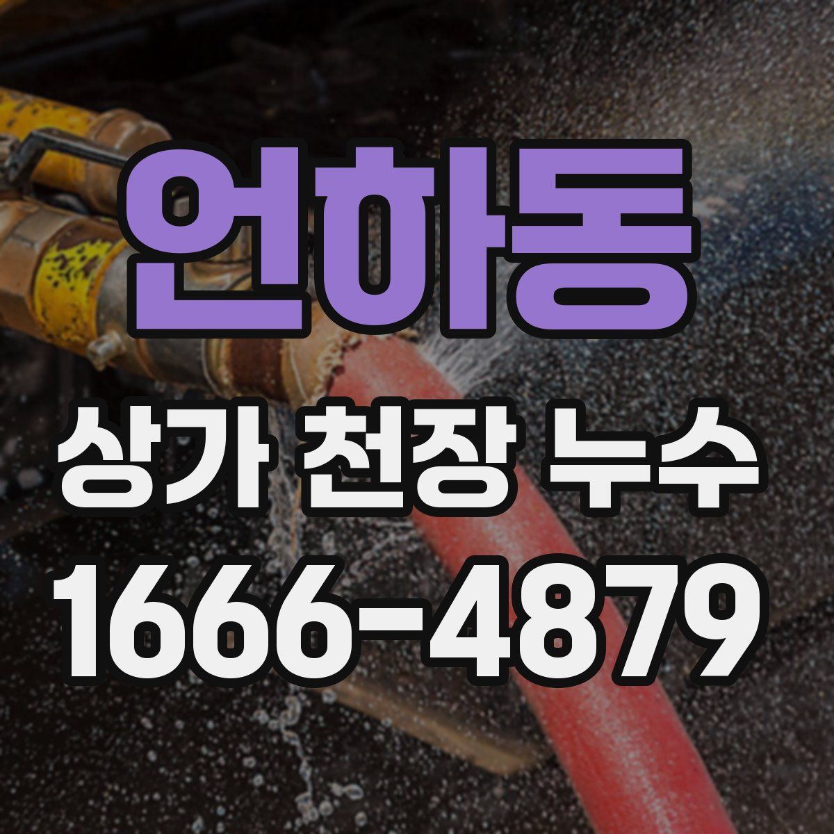 언하동 상가 천장 누수