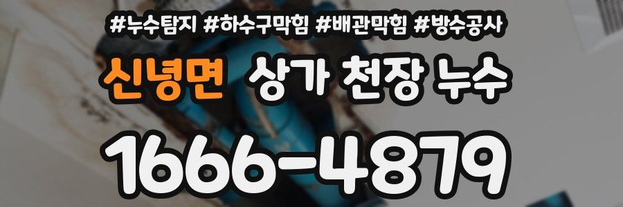 신녕면 상가 천장 누수