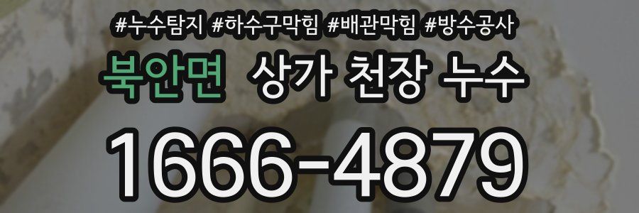 북안면 상가 천장 누수