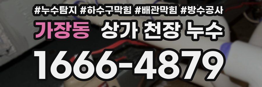 가장동 상가 천장 누수