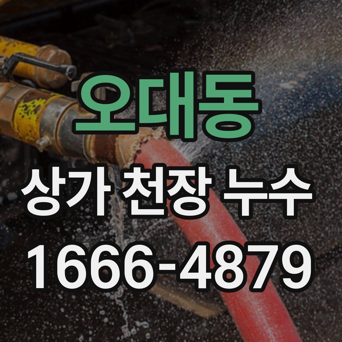 오대동 상가 천장 누수