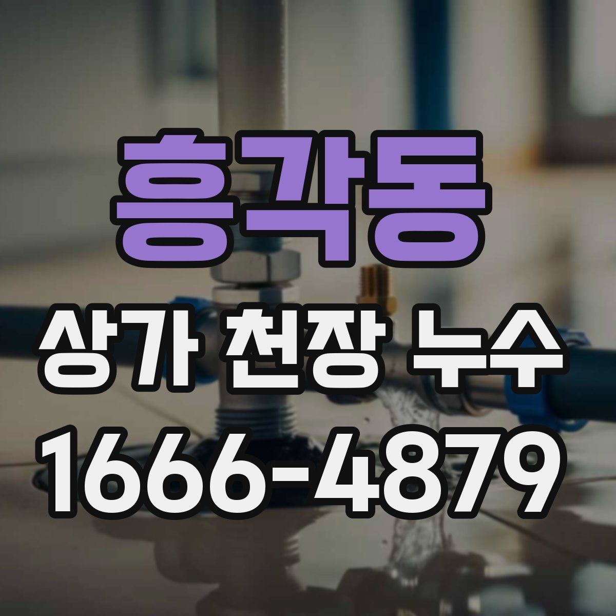 흥각동 상가 천장 누수