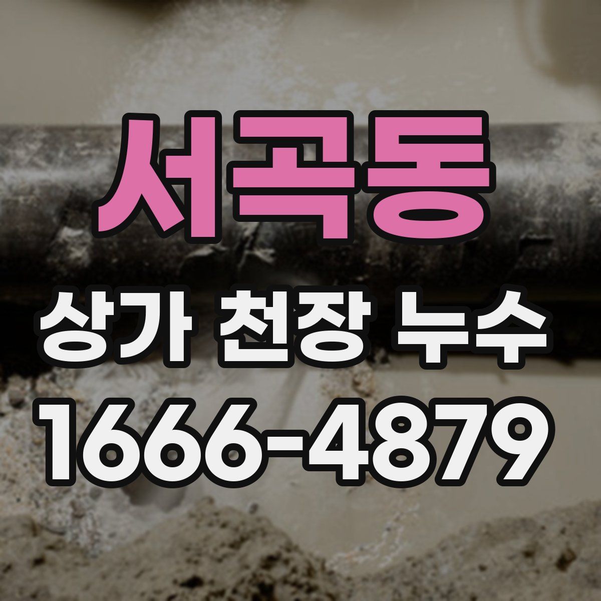 서곡동 상가 천장 누수