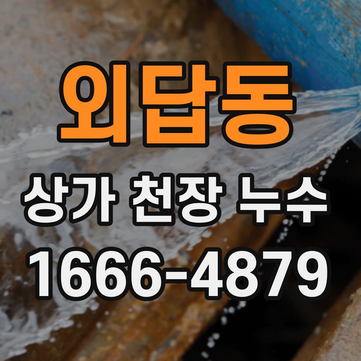 외답동 상가 천장 누수