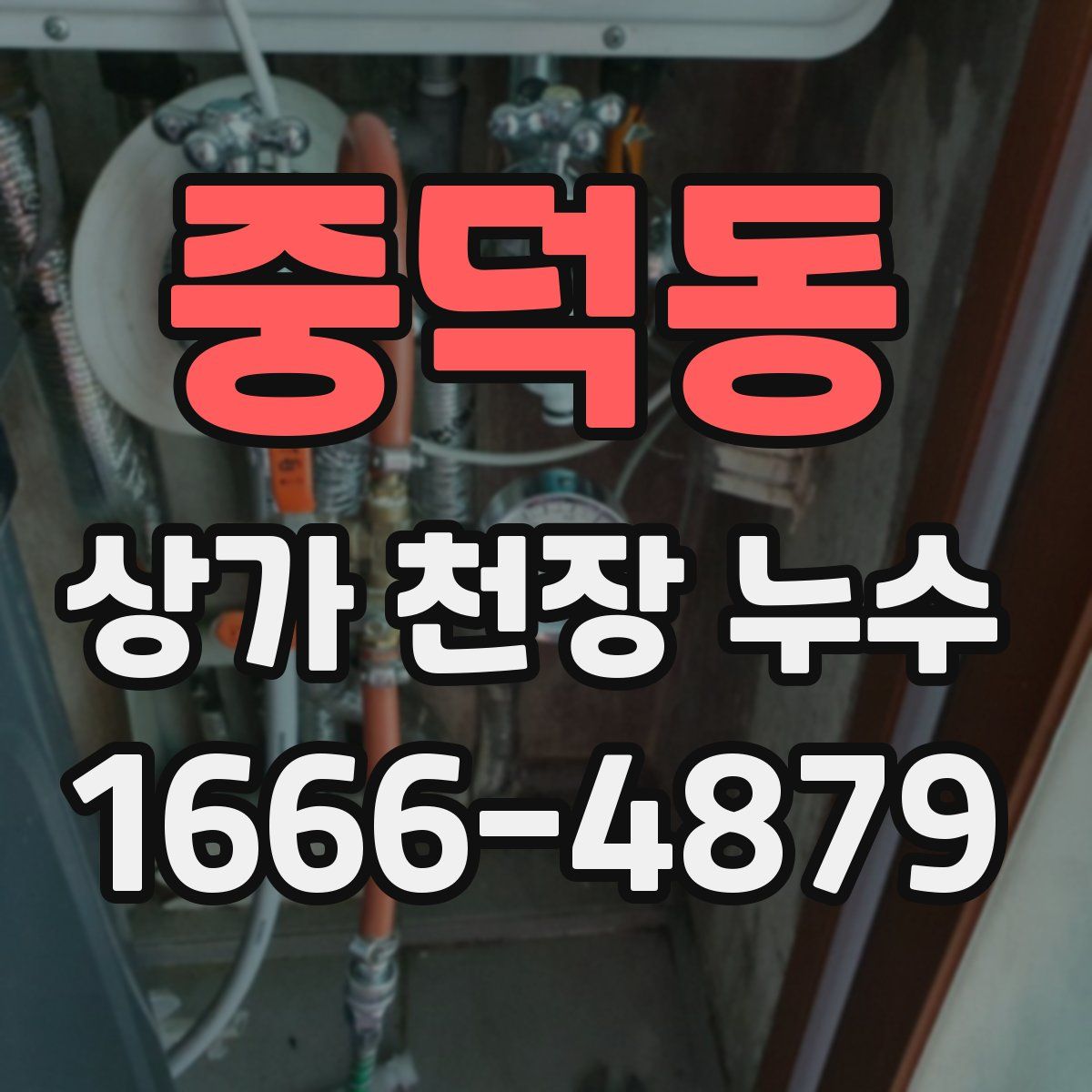 중덕동 상가 천장 누수