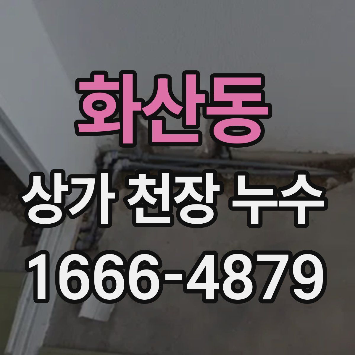 화산동 상가 천장 누수