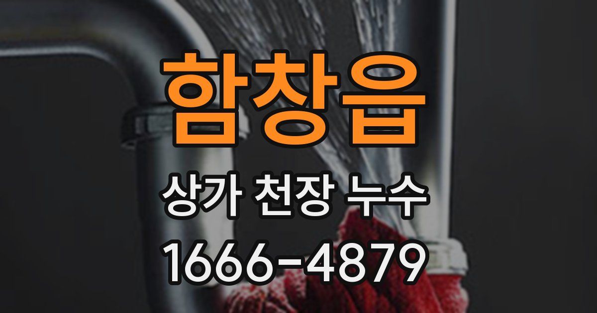 함창읍 상가 천장 누수