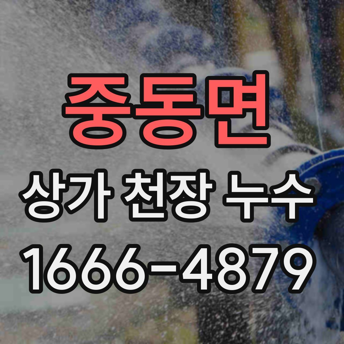 중동면 상가 천장 누수