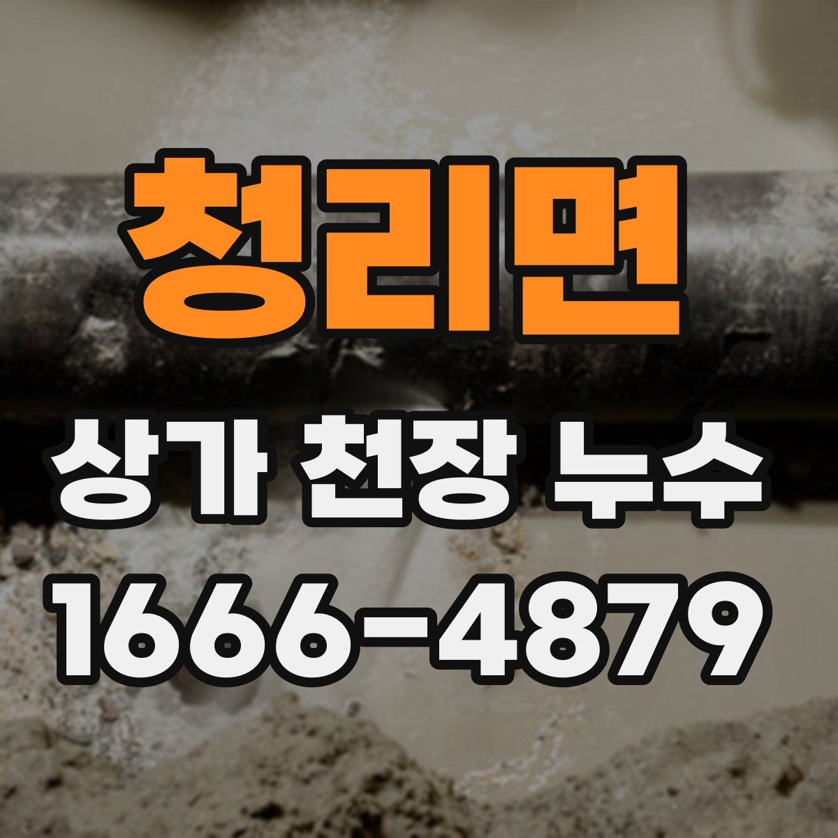 청리면 상가 천장 누수