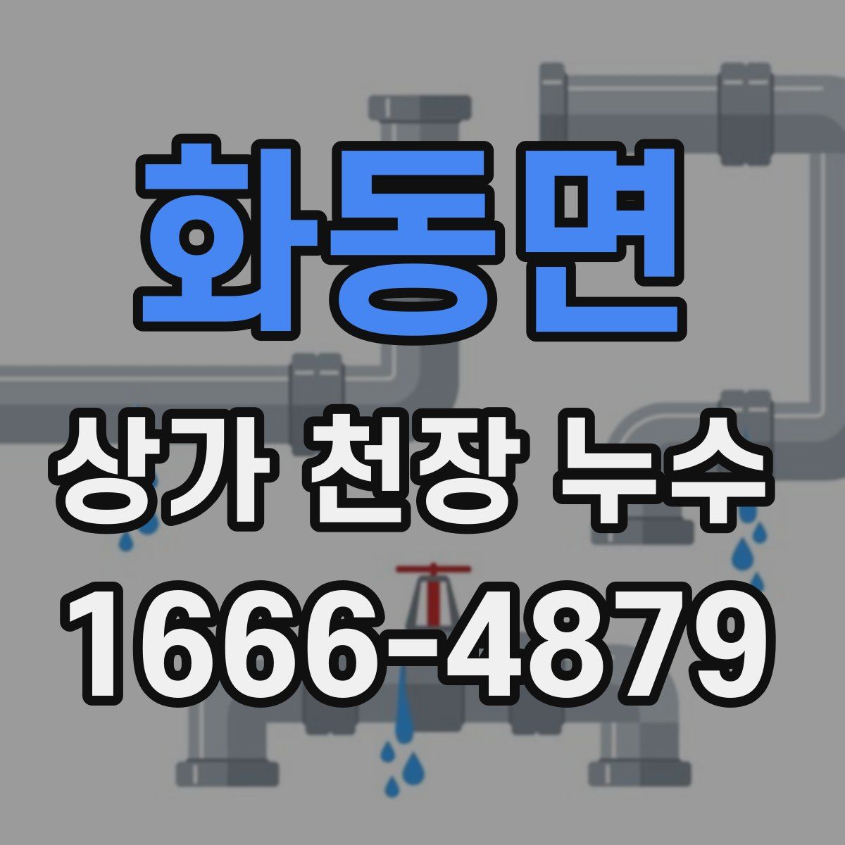 화동면 상가 천장 누수