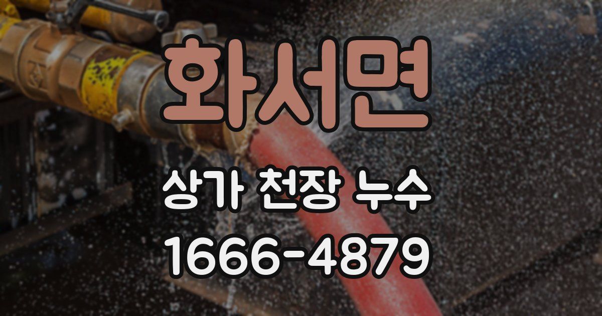화서면 상가 천장 누수