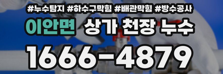 이안면 상가 천장 누수