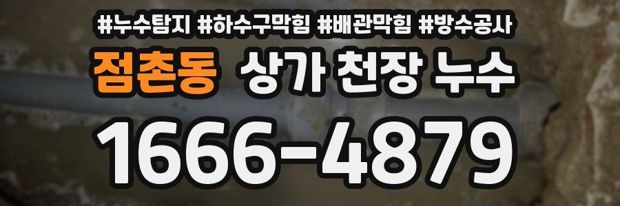 점촌동 상가 천장 누수