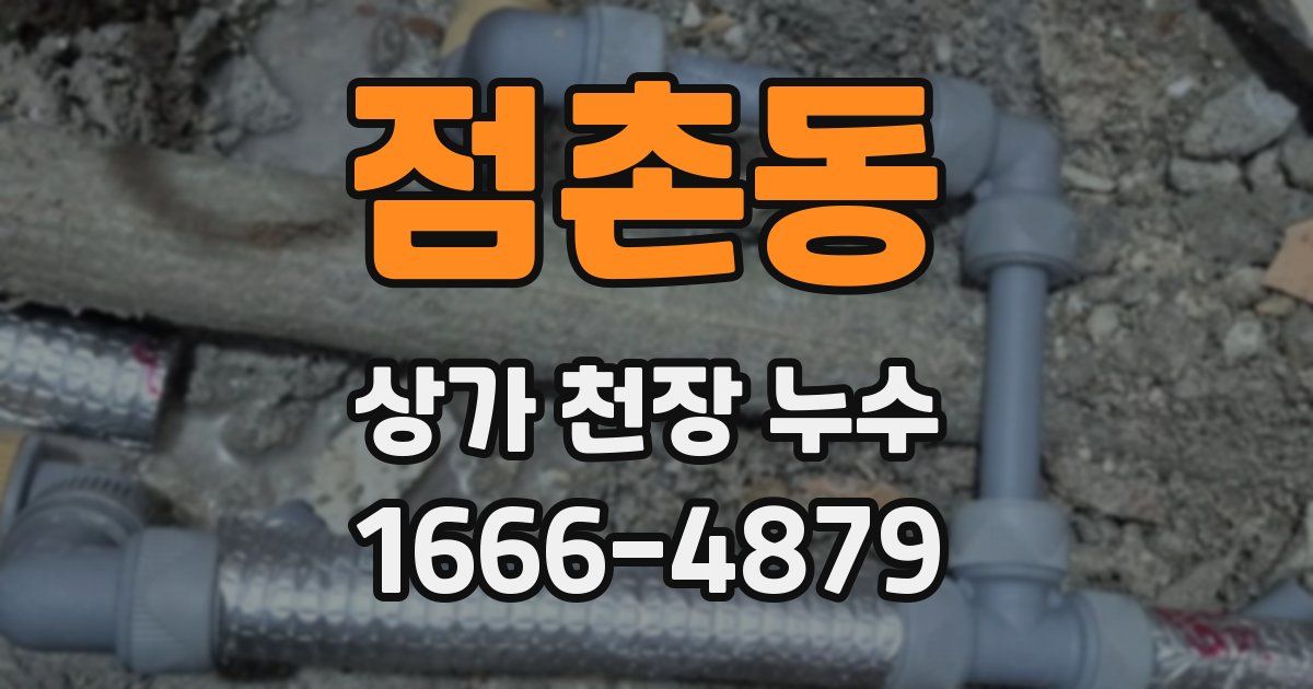 점촌동 상가 천장 누수