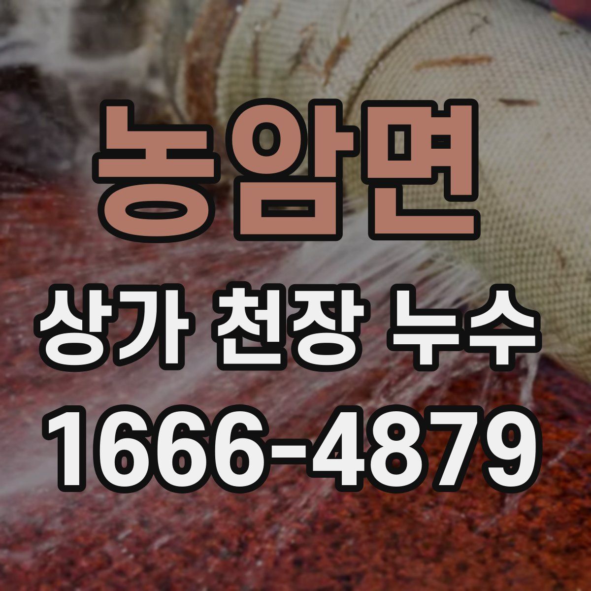 농암면 상가 천장 누수