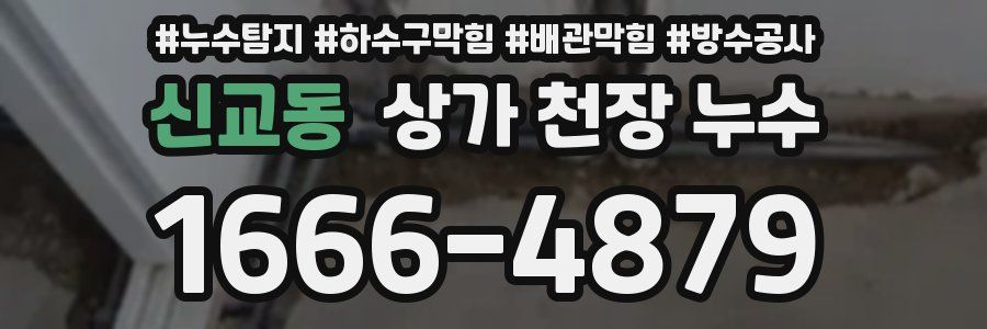 신교동 상가 천장 누수
