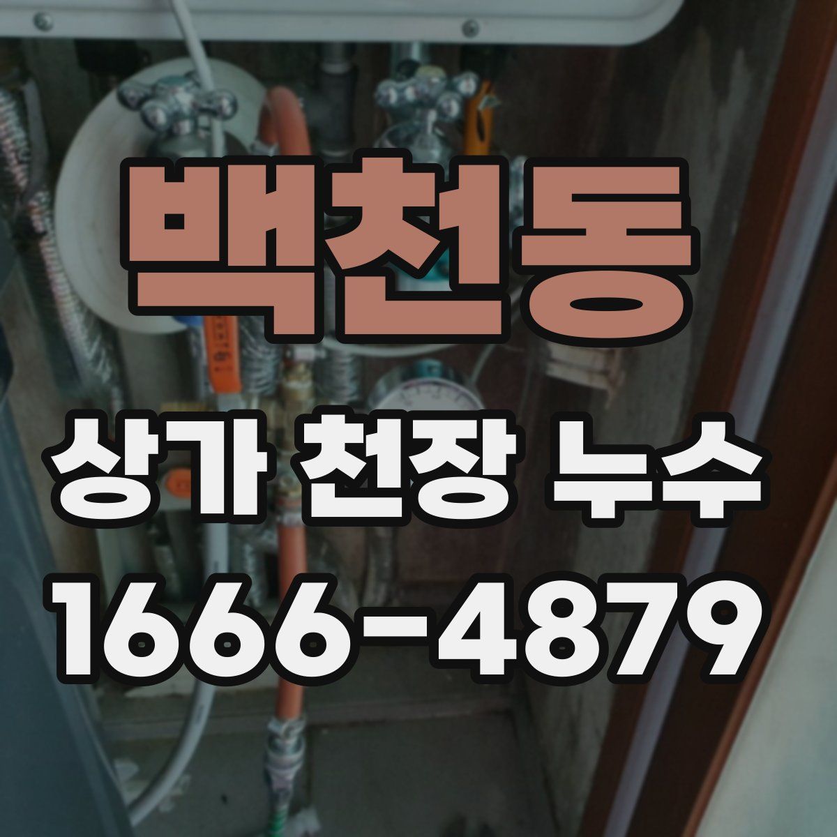 백천동 상가 천장 누수
