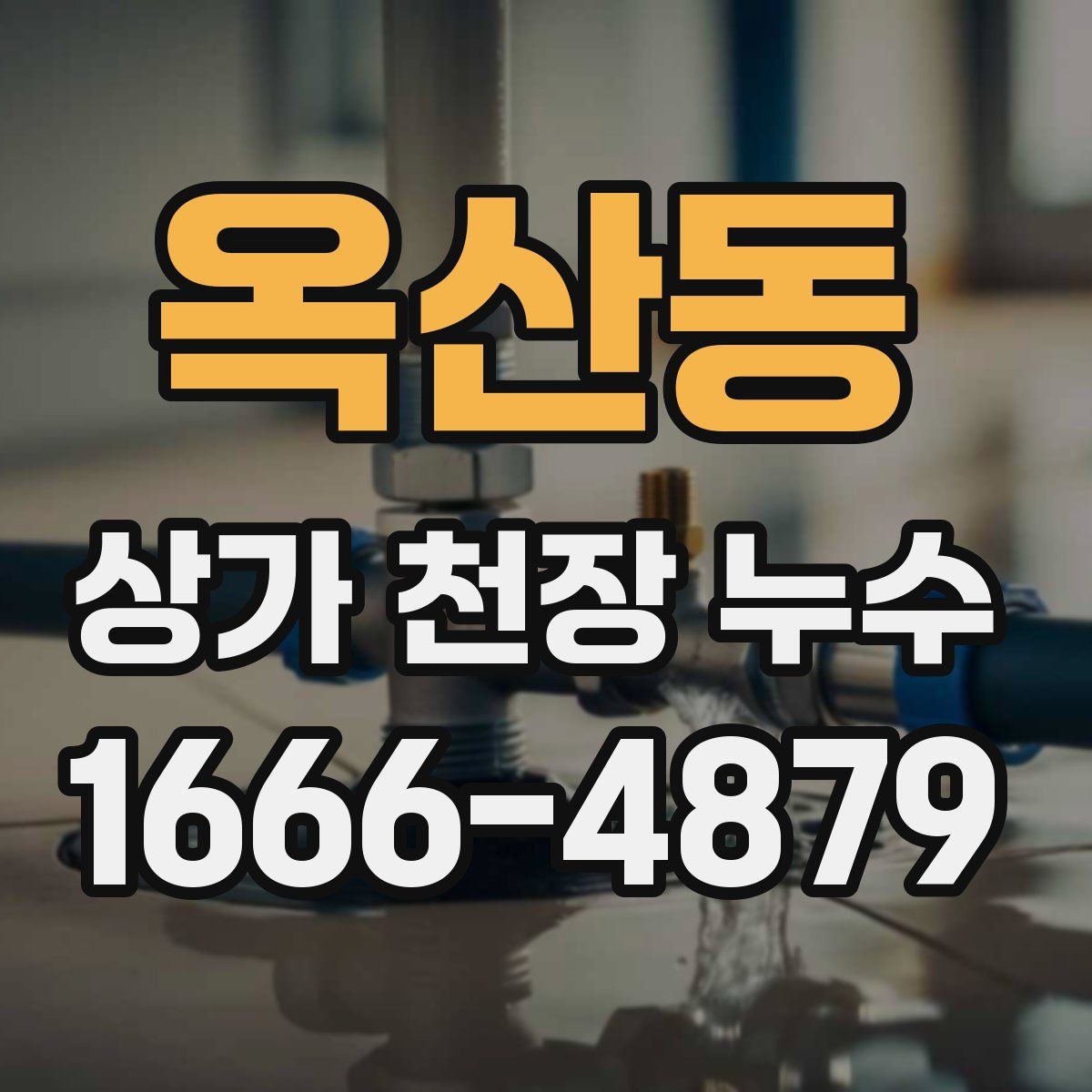 옥산동 상가 천장 누수