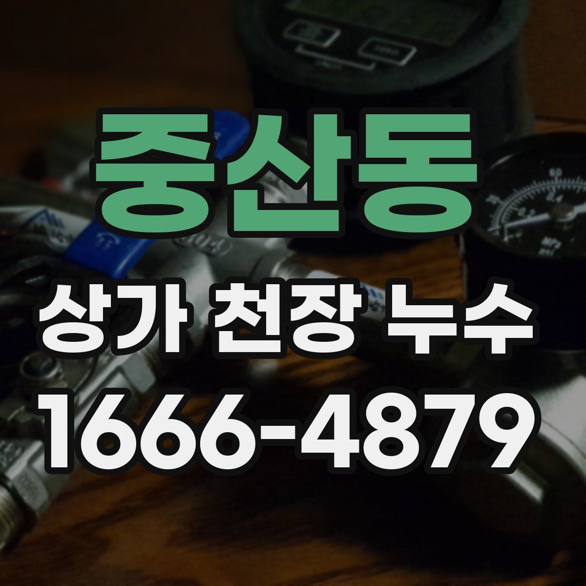 중산동 상가 천장 누수