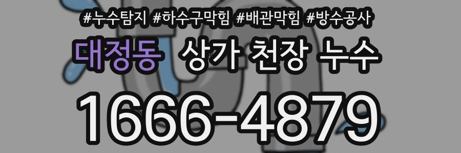 대정동 상가 천장 누수