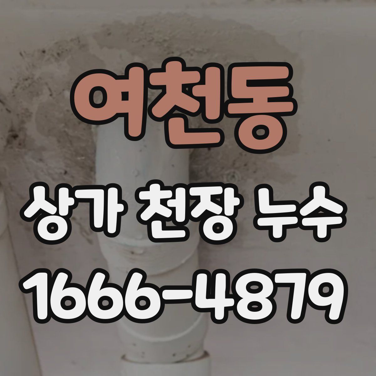 여천동 상가 천장 누수