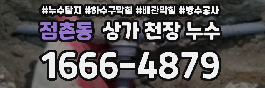 점촌동 상가 천장 누수