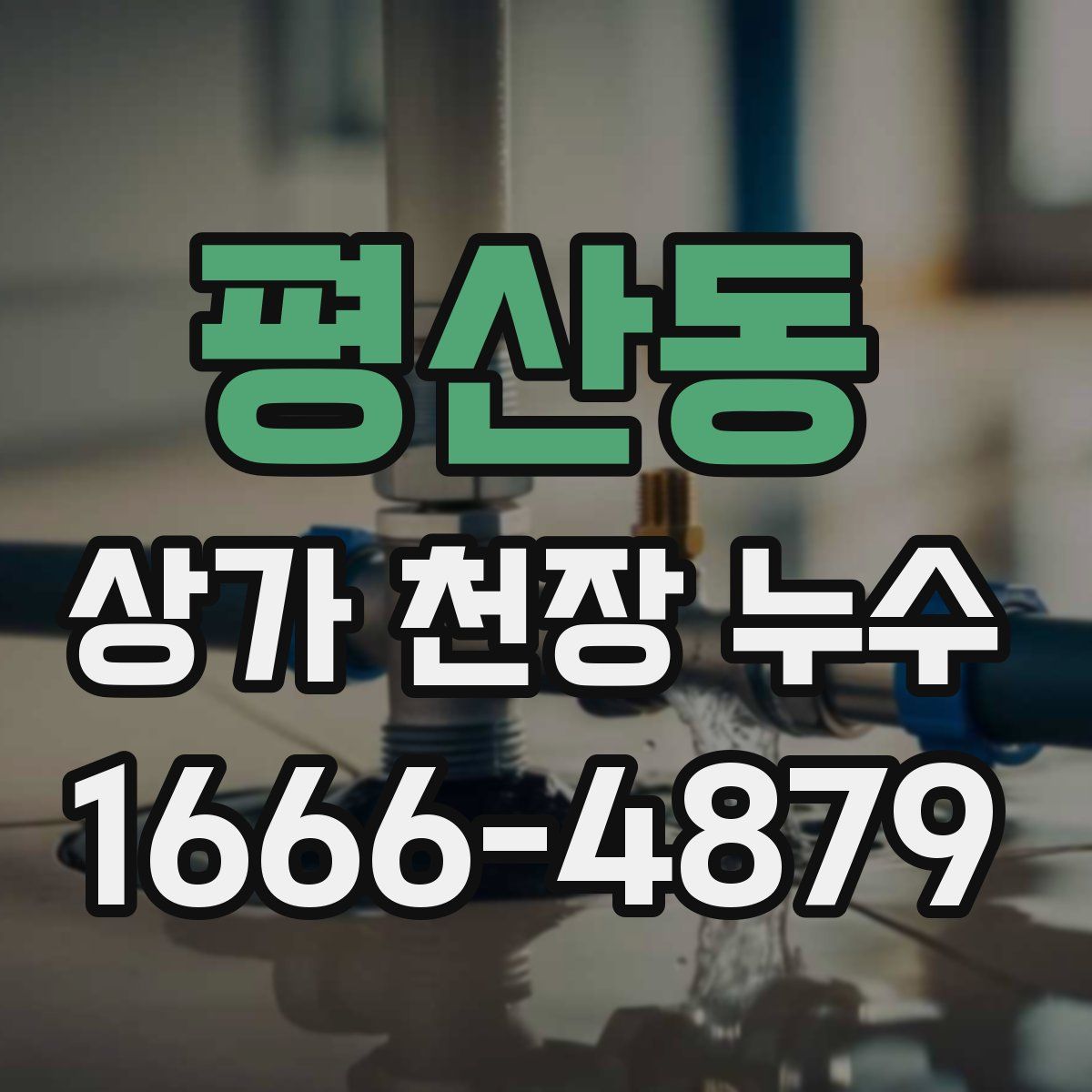 평산동 상가 천장 누수