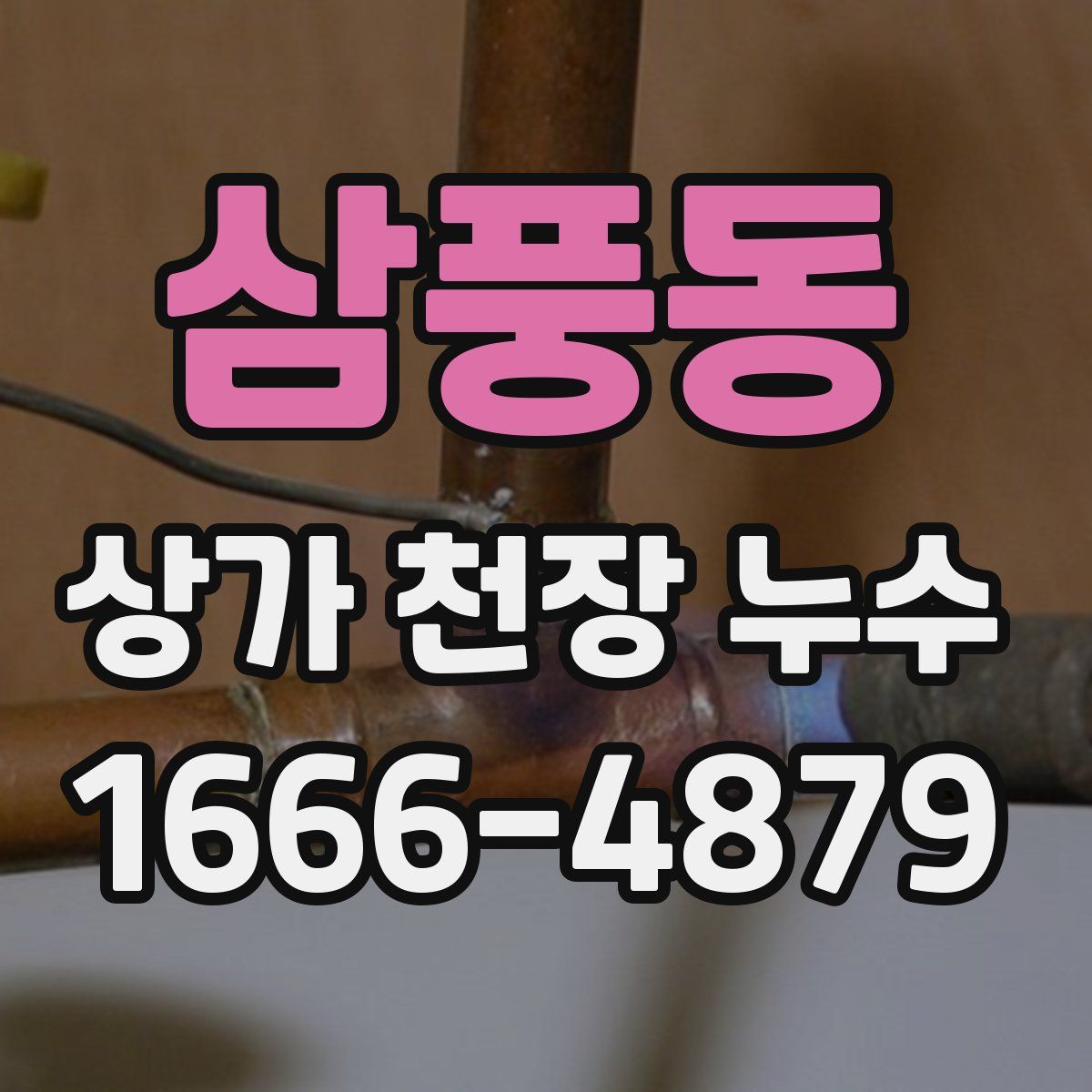 삼풍동 상가 천장 누수