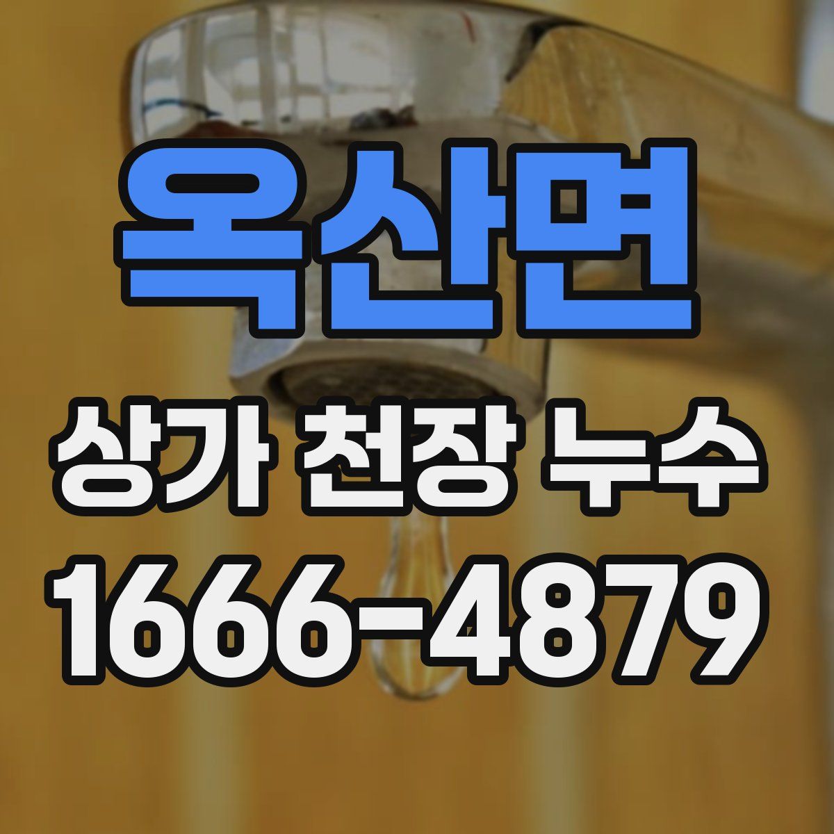 옥산면 상가 천장 누수
