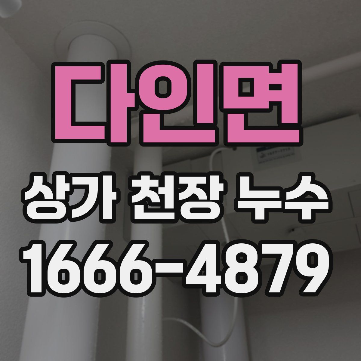 다인면 상가 천장 누수