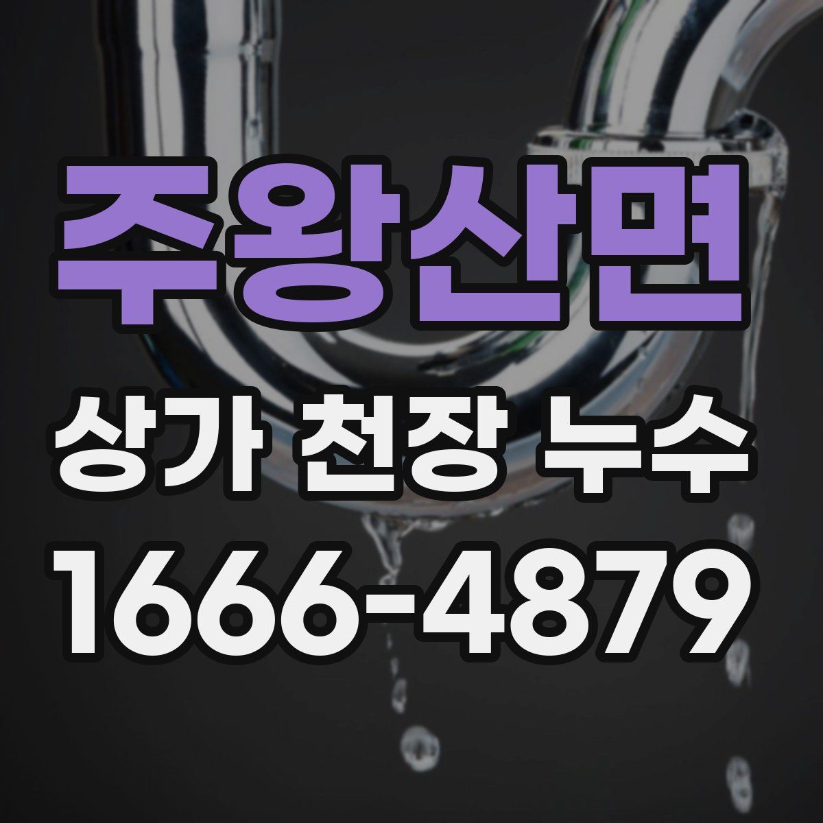 주왕산면 상가 천장 누수