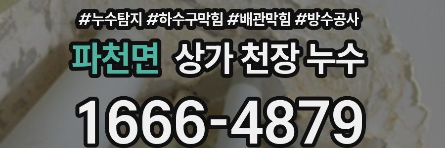 파천면 상가 천장 누수
