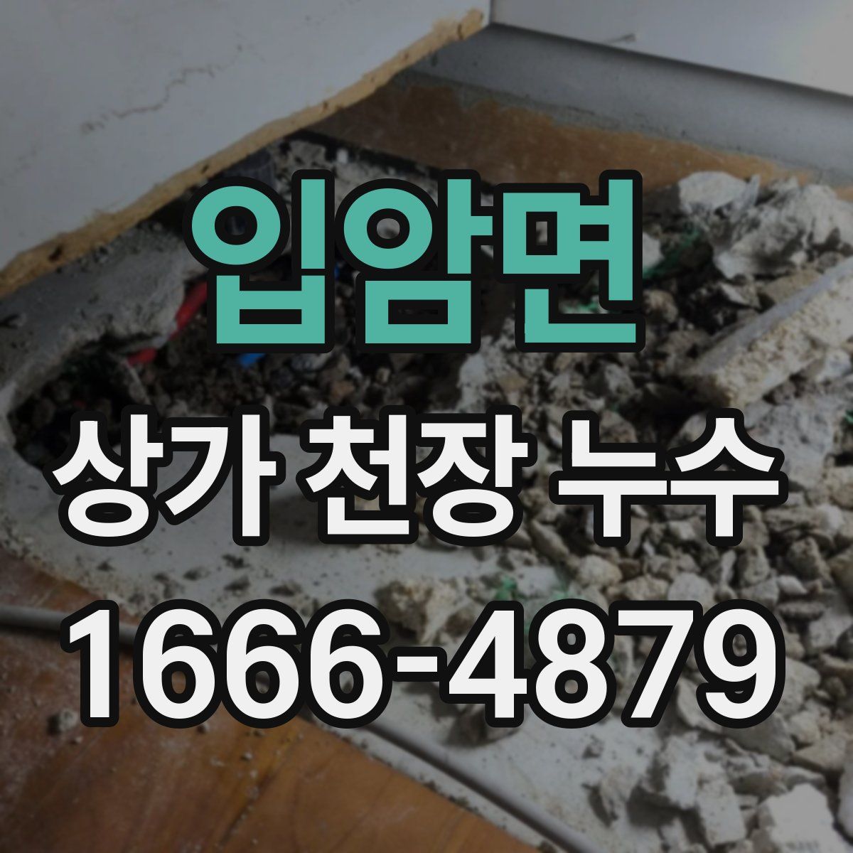 입암면 상가 천장 누수