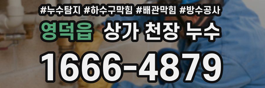 영덕읍 상가 천장 누수