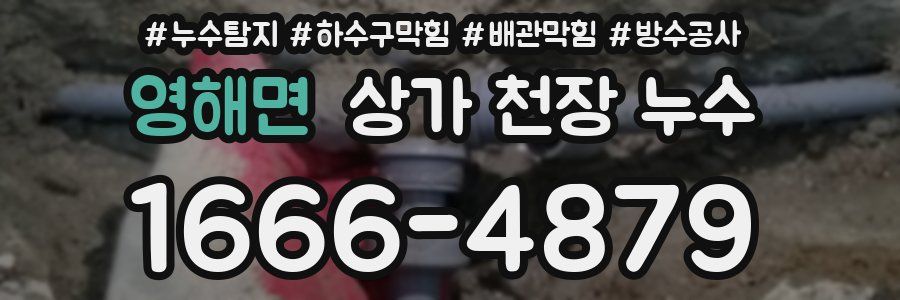 영해면 상가 천장 누수